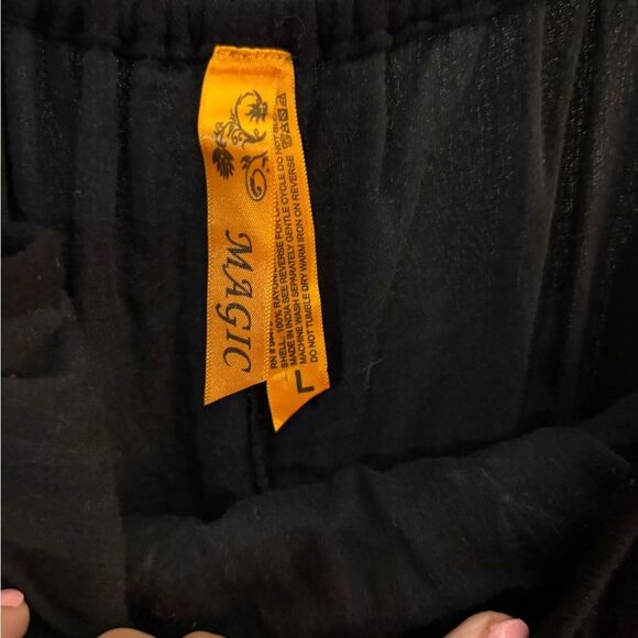 Gauze sun Dress with White Embroidery Sz L - Picture 8 of 9